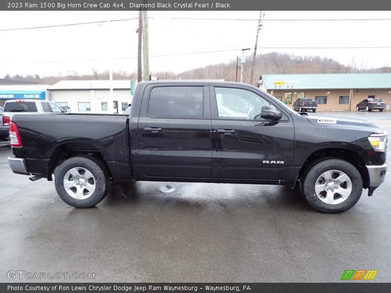 Diamond Black Crystal Pearl / Black 2023 Ram 1500 Big Horn Crew Cab 4x4