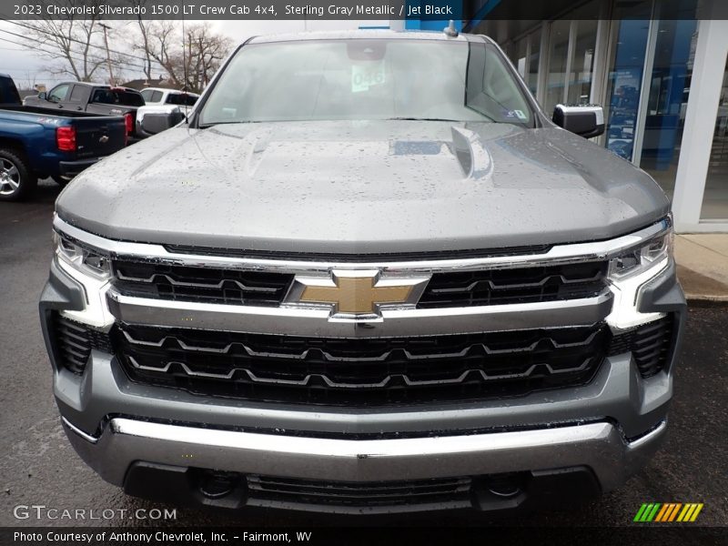 Sterling Gray Metallic / Jet Black 2023 Chevrolet Silverado 1500 LT Crew Cab 4x4
