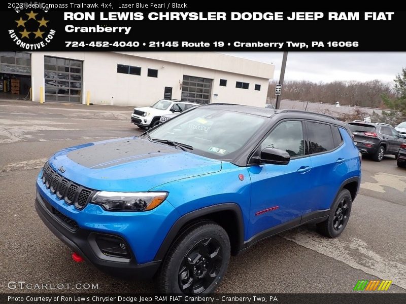 Laser Blue Pearl / Black 2023 Jeep Compass Trailhawk 4x4