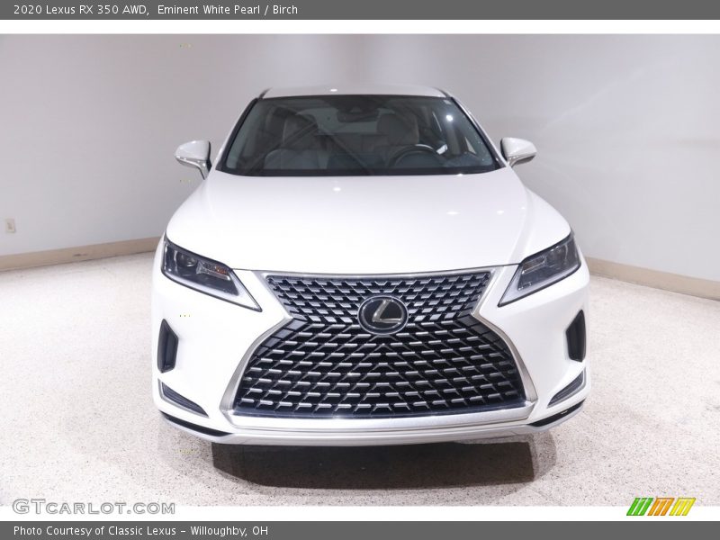 Eminent White Pearl / Birch 2020 Lexus RX 350 AWD