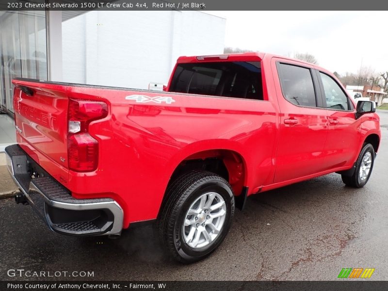 Red Hot / Jet Black 2023 Chevrolet Silverado 1500 LT Crew Cab 4x4