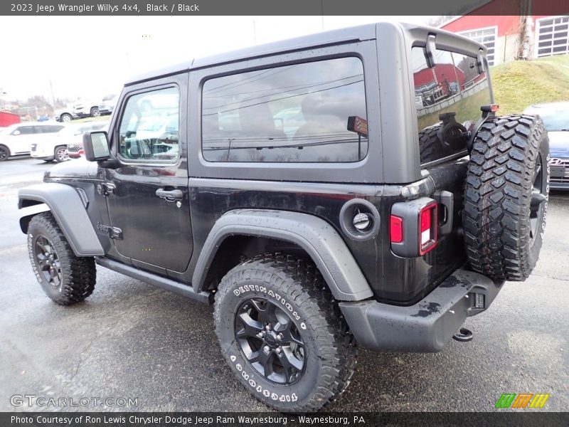 Black / Black 2023 Jeep Wrangler Willys 4x4