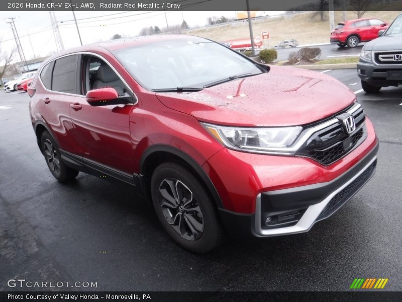 Radiant Red Metallic / Gray 2020 Honda CR-V EX-L AWD