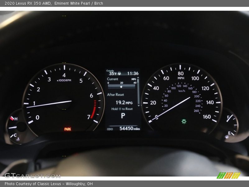  2020 RX 350 AWD 350 AWD Gauges