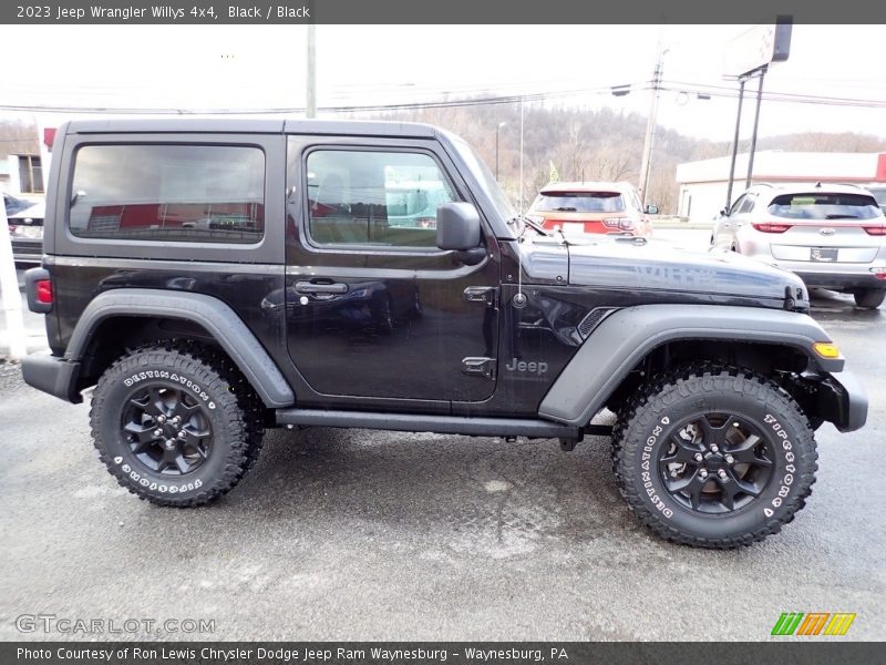 Black / Black 2023 Jeep Wrangler Willys 4x4
