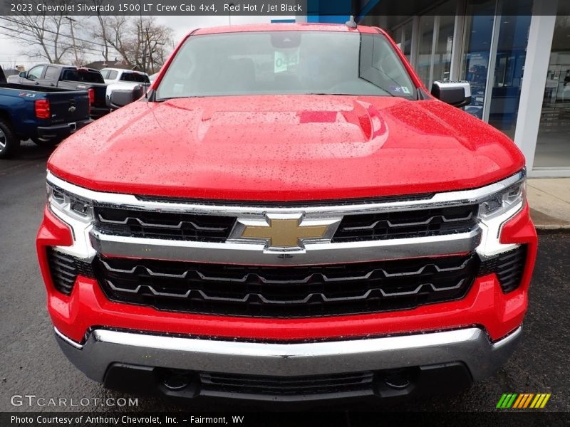 Red Hot / Jet Black 2023 Chevrolet Silverado 1500 LT Crew Cab 4x4