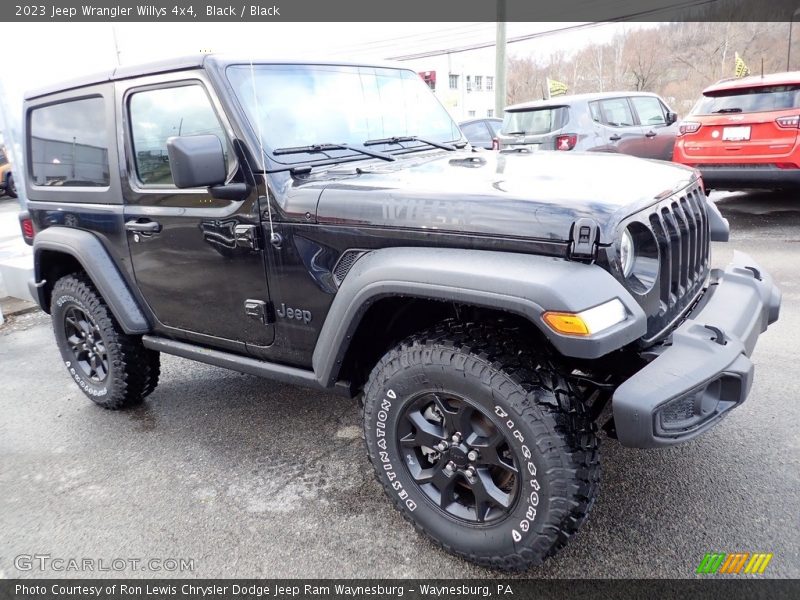 Black / Black 2023 Jeep Wrangler Willys 4x4