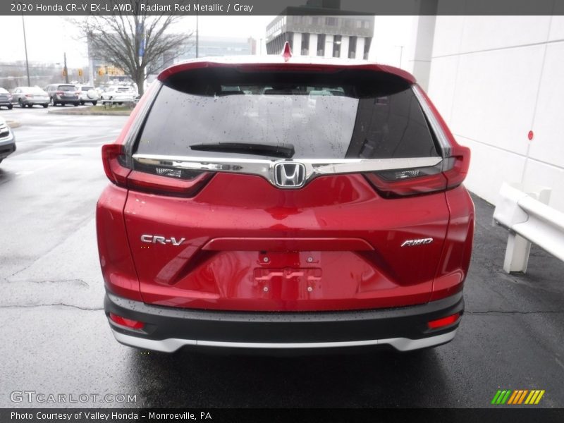 Radiant Red Metallic / Gray 2020 Honda CR-V EX-L AWD