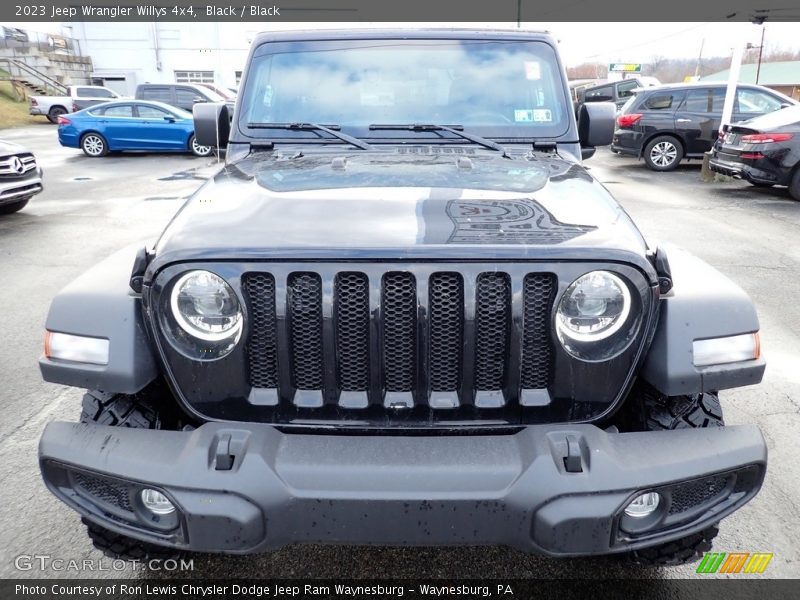 Black / Black 2023 Jeep Wrangler Willys 4x4