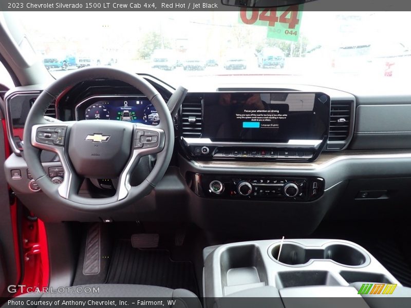 Red Hot / Jet Black 2023 Chevrolet Silverado 1500 LT Crew Cab 4x4