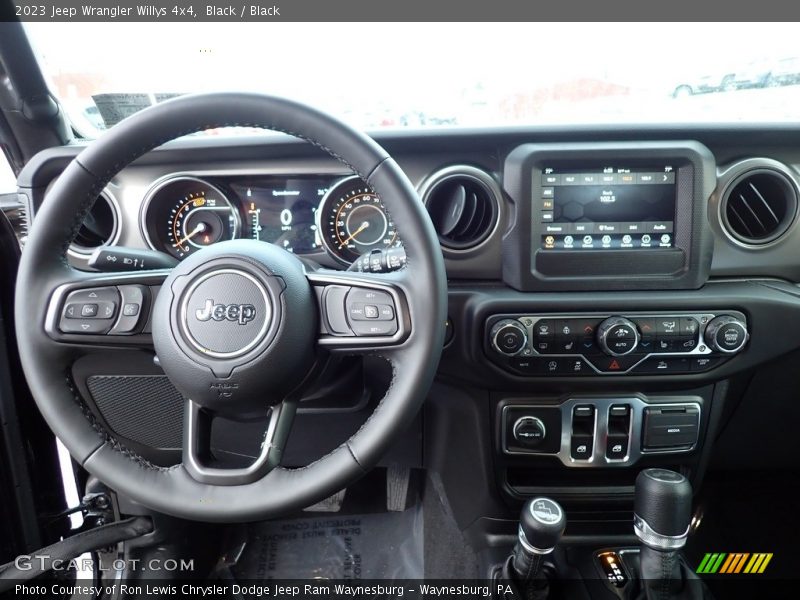 Black / Black 2023 Jeep Wrangler Willys 4x4