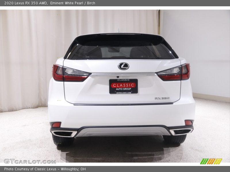 Eminent White Pearl / Birch 2020 Lexus RX 350 AWD