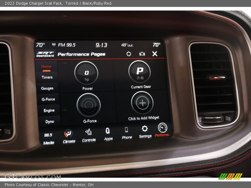 Controls of 2022 Charger Scat Pack