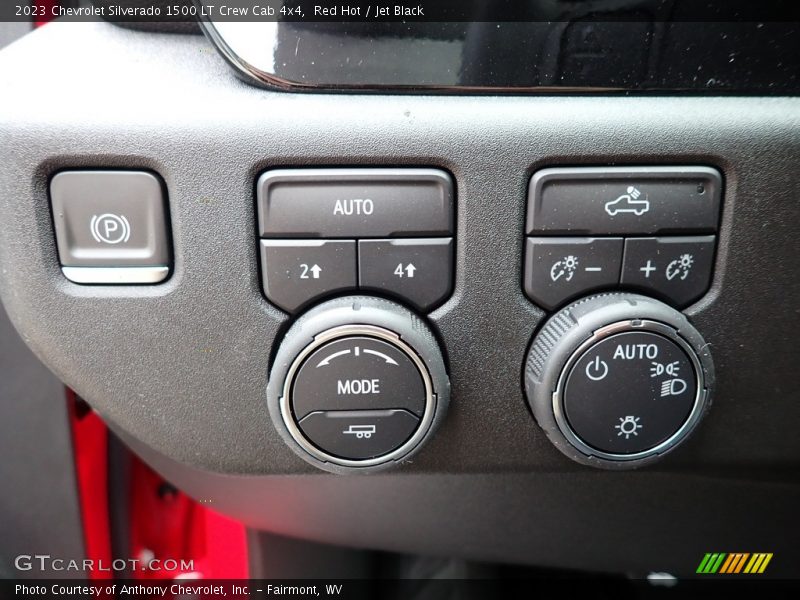 Red Hot / Jet Black 2023 Chevrolet Silverado 1500 LT Crew Cab 4x4