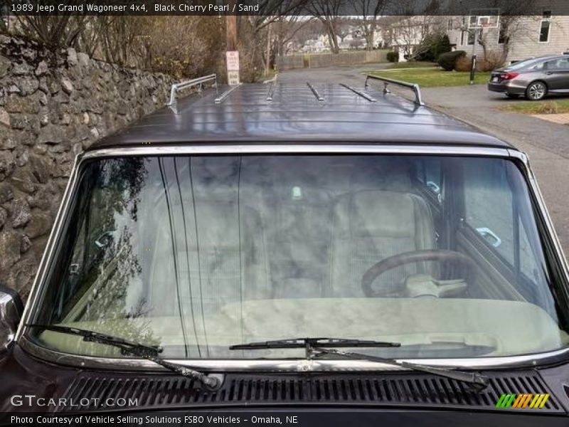 Black Cherry Pearl / Sand 1989 Jeep Grand Wagoneer 4x4