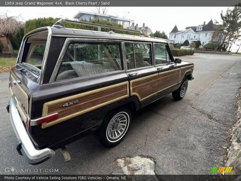 Black Cherry Pearl / Sand 1989 Jeep Grand Wagoneer 4x4