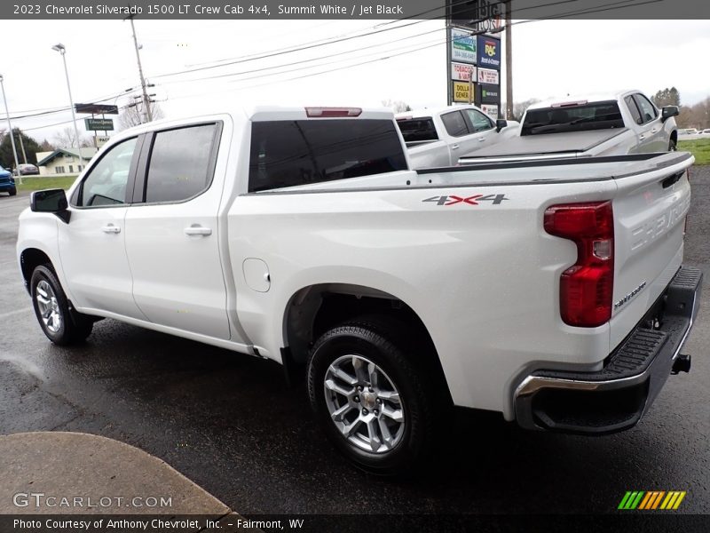 Summit White / Jet Black 2023 Chevrolet Silverado 1500 LT Crew Cab 4x4