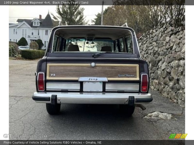 Black Cherry Pearl / Sand 1989 Jeep Grand Wagoneer 4x4