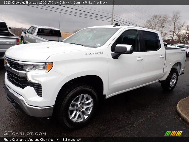Summit White / Jet Black 2023 Chevrolet Silverado 1500 LT Crew Cab 4x4