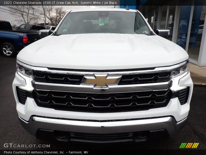 Summit White / Jet Black 2023 Chevrolet Silverado 1500 LT Crew Cab 4x4