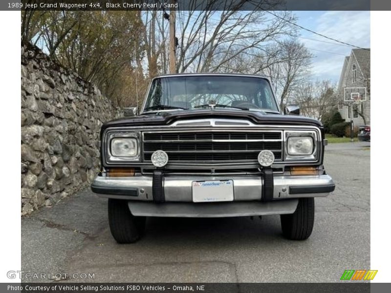 Black Cherry Pearl / Sand 1989 Jeep Grand Wagoneer 4x4
