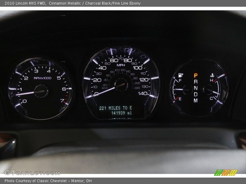 Cinnamon Metallic / Charcoal Black/Fine Line Ebony 2010 Lincoln MKS FWD