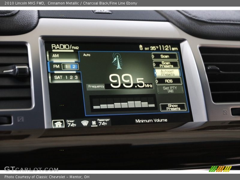 Cinnamon Metallic / Charcoal Black/Fine Line Ebony 2010 Lincoln MKS FWD