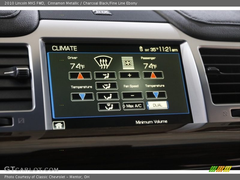 Cinnamon Metallic / Charcoal Black/Fine Line Ebony 2010 Lincoln MKS FWD