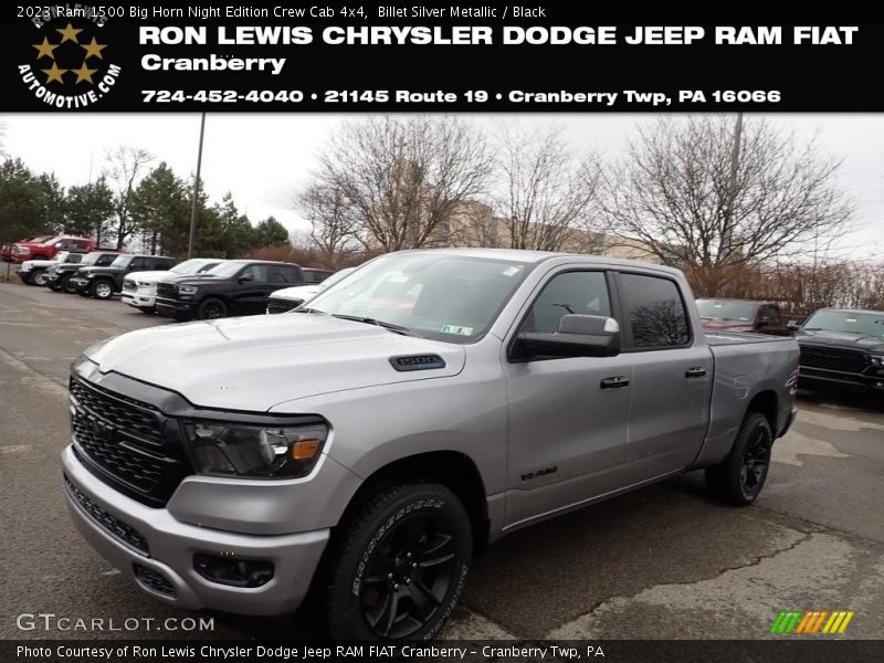 Billet Silver Metallic / Black 2023 Ram 1500 Big Horn Night Edition Crew Cab 4x4