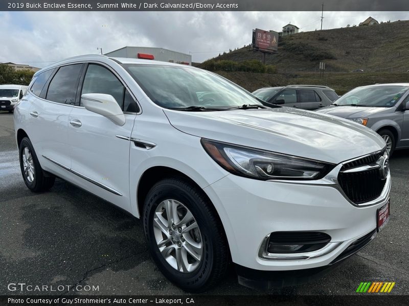 Summit White / Dark Galvanized/Ebony Accents 2019 Buick Enclave Essence