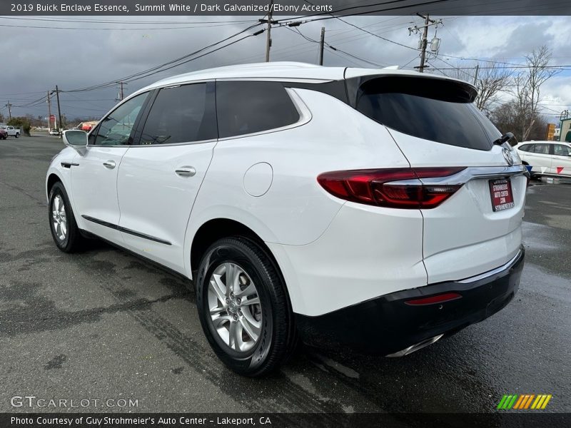 Summit White / Dark Galvanized/Ebony Accents 2019 Buick Enclave Essence