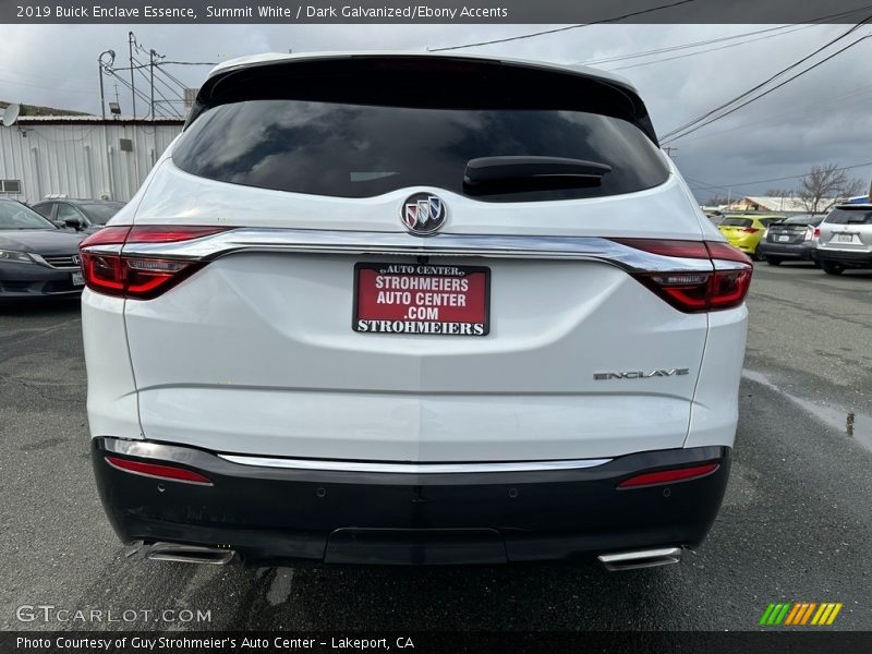 Summit White / Dark Galvanized/Ebony Accents 2019 Buick Enclave Essence