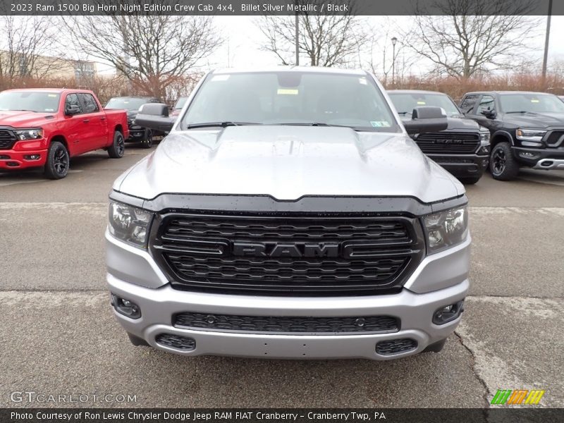 Billet Silver Metallic / Black 2023 Ram 1500 Big Horn Night Edition Crew Cab 4x4