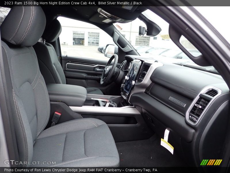 Front Seat of 2023 1500 Big Horn Night Edition Crew Cab 4x4