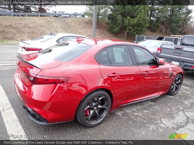 Rosso Alfa (Red) / Black 2017 Alfa Romeo Giulia Quadrifoglio