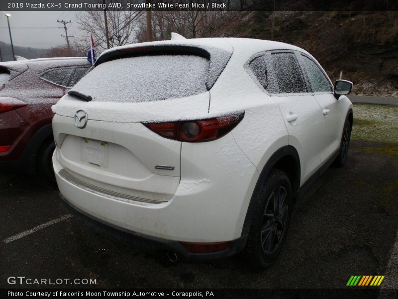 Snowflake White Pearl Mica / Black 2018 Mazda CX-5 Grand Touring AWD