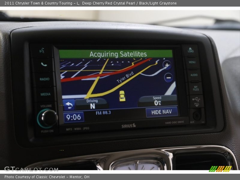 Deep Cherry Red Crystal Pearl / Black/Light Graystone 2011 Chrysler Town & Country Touring - L