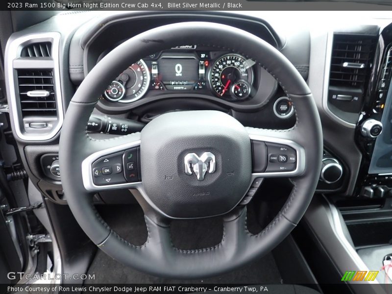  2023 1500 Big Horn Night Edition Crew Cab 4x4 Steering Wheel