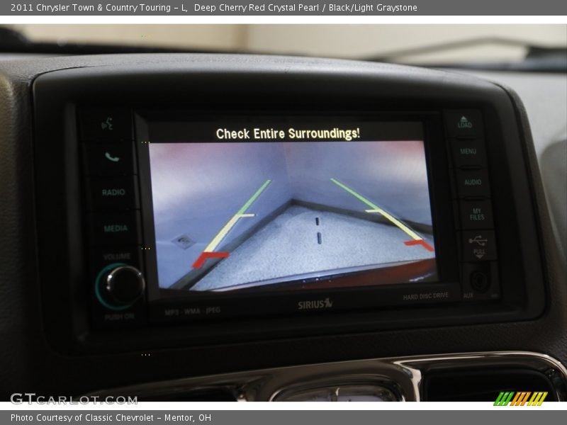 Deep Cherry Red Crystal Pearl / Black/Light Graystone 2011 Chrysler Town & Country Touring - L