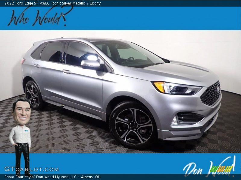 Iconic Silver Metallic / Ebony 2022 Ford Edge ST AWD