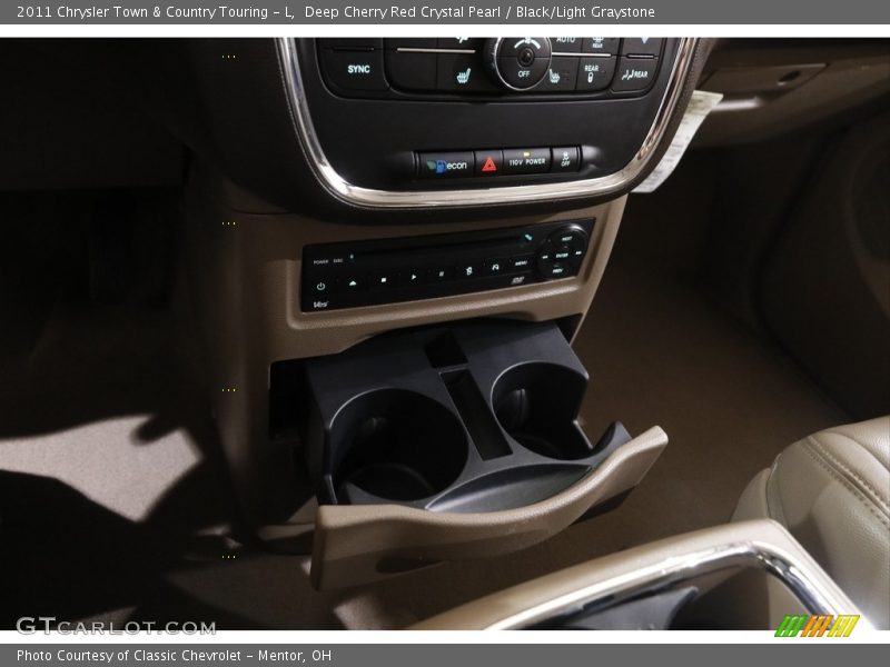 Deep Cherry Red Crystal Pearl / Black/Light Graystone 2011 Chrysler Town & Country Touring - L