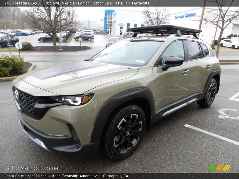 Front 3/4 View of 2023 CX-50 Turbo AWD Meridian Edition