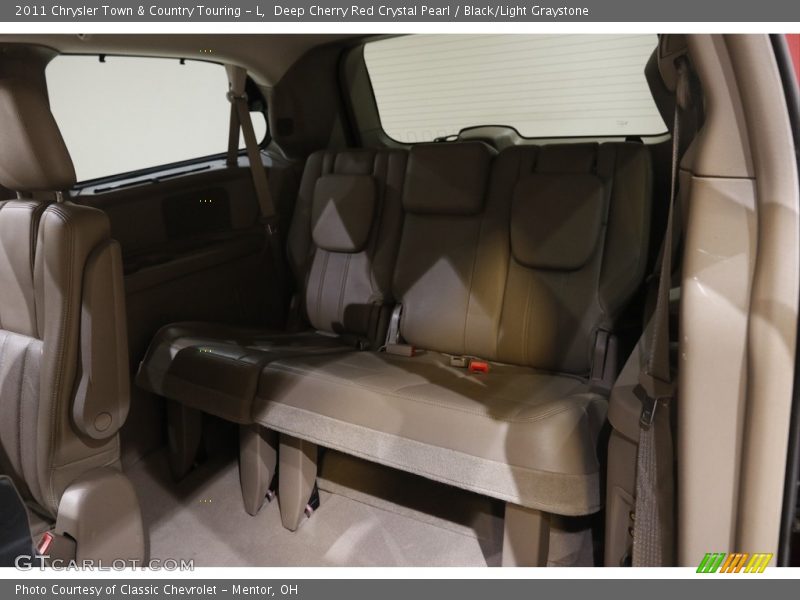 Deep Cherry Red Crystal Pearl / Black/Light Graystone 2011 Chrysler Town & Country Touring - L