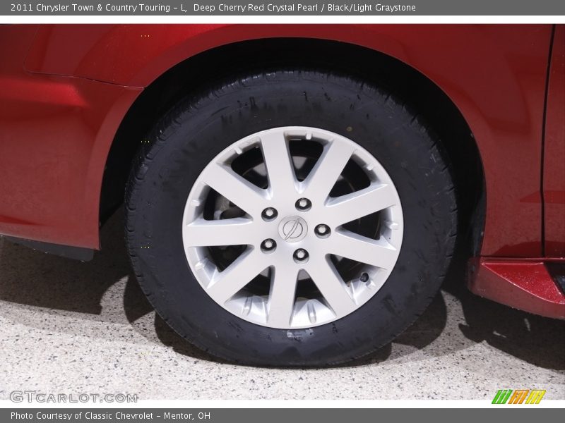 Deep Cherry Red Crystal Pearl / Black/Light Graystone 2011 Chrysler Town & Country Touring - L