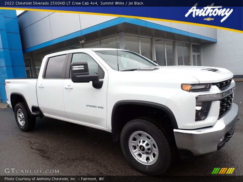 Summit White / Jet Black 2022 Chevrolet Silverado 2500HD LT Crew Cab 4x4