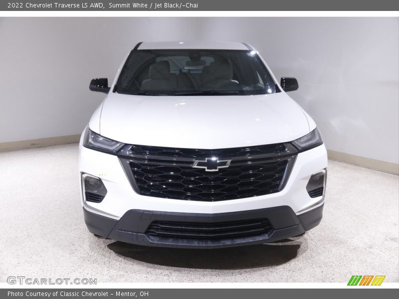 Summit White / Jet Black/­Chai 2022 Chevrolet Traverse LS AWD