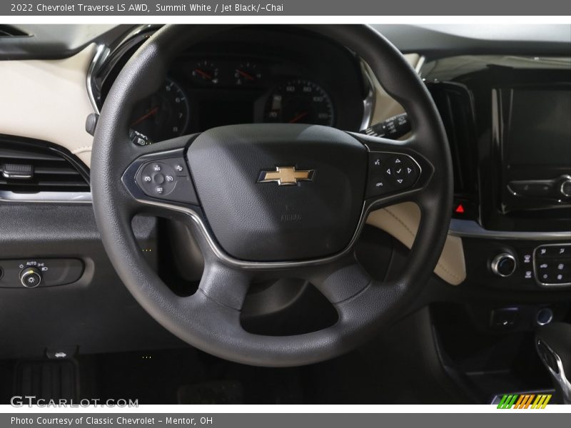 Summit White / Jet Black/­Chai 2022 Chevrolet Traverse LS AWD