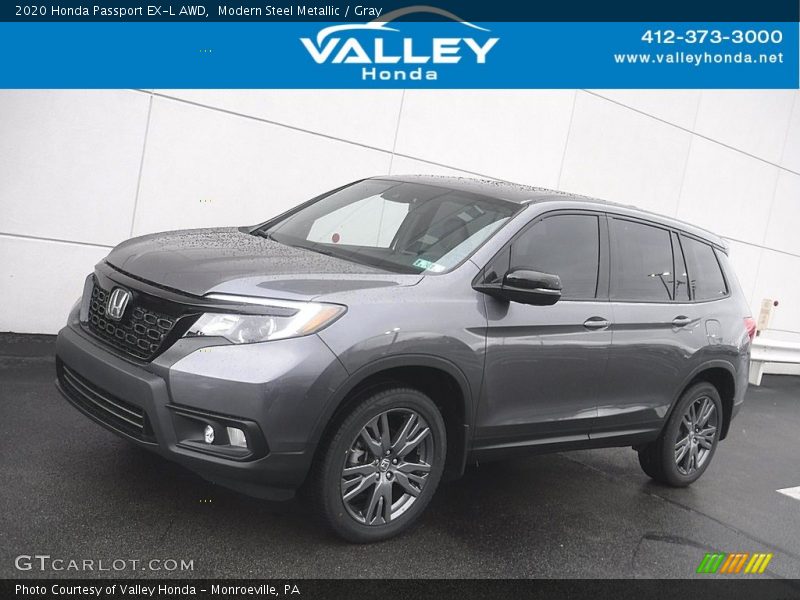 Modern Steel Metallic / Gray 2020 Honda Passport EX-L AWD
