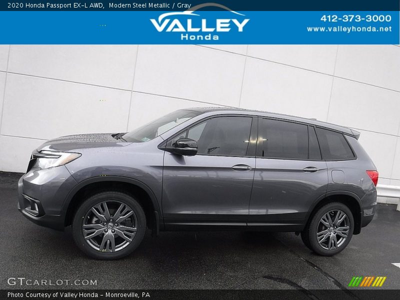 Modern Steel Metallic / Gray 2020 Honda Passport EX-L AWD