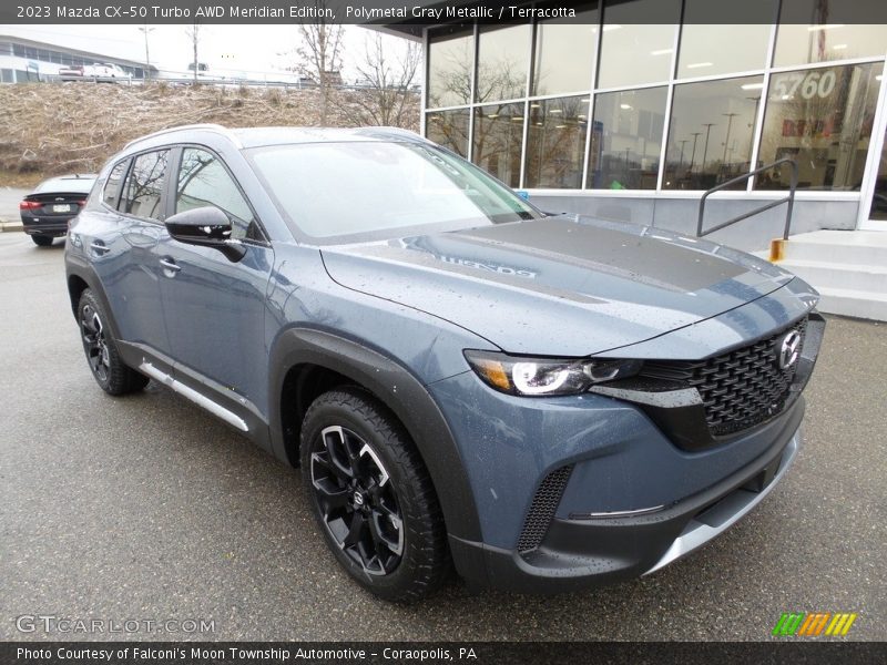 Front 3/4 View of 2023 CX-50 Turbo AWD Meridian Edition